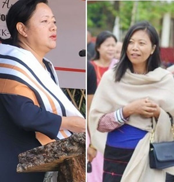 Salhoutuonuo Kruse and Hekani Jakhalu Kense, the first two-women to be elected to the Nagaland Legislative Assembly. (File Photo)